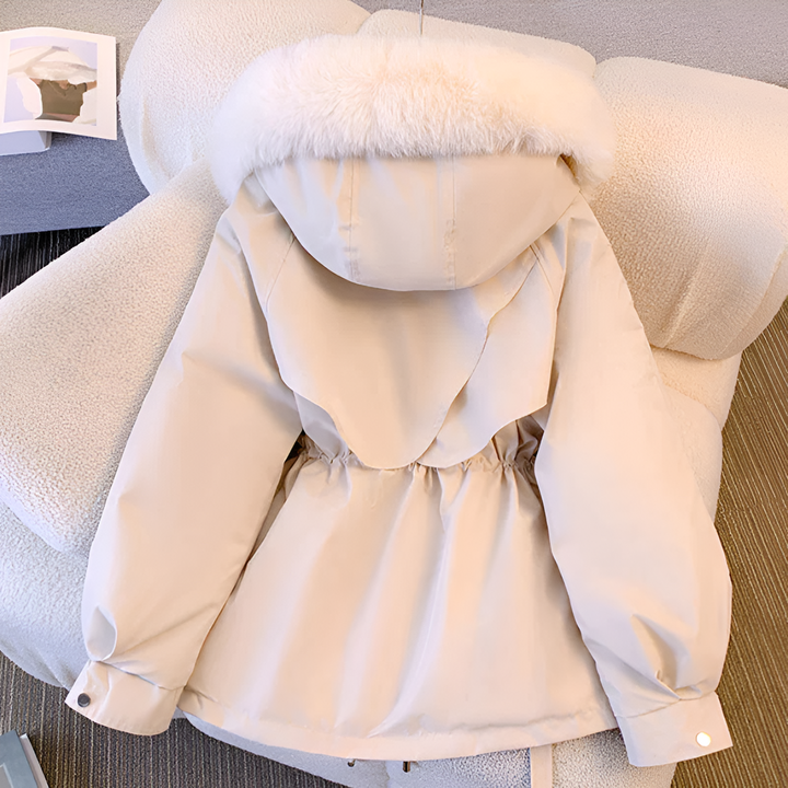 Kimberly | Stylische Winterjacke mit Fellkapuze